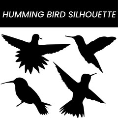 set of birds or birds silhouette