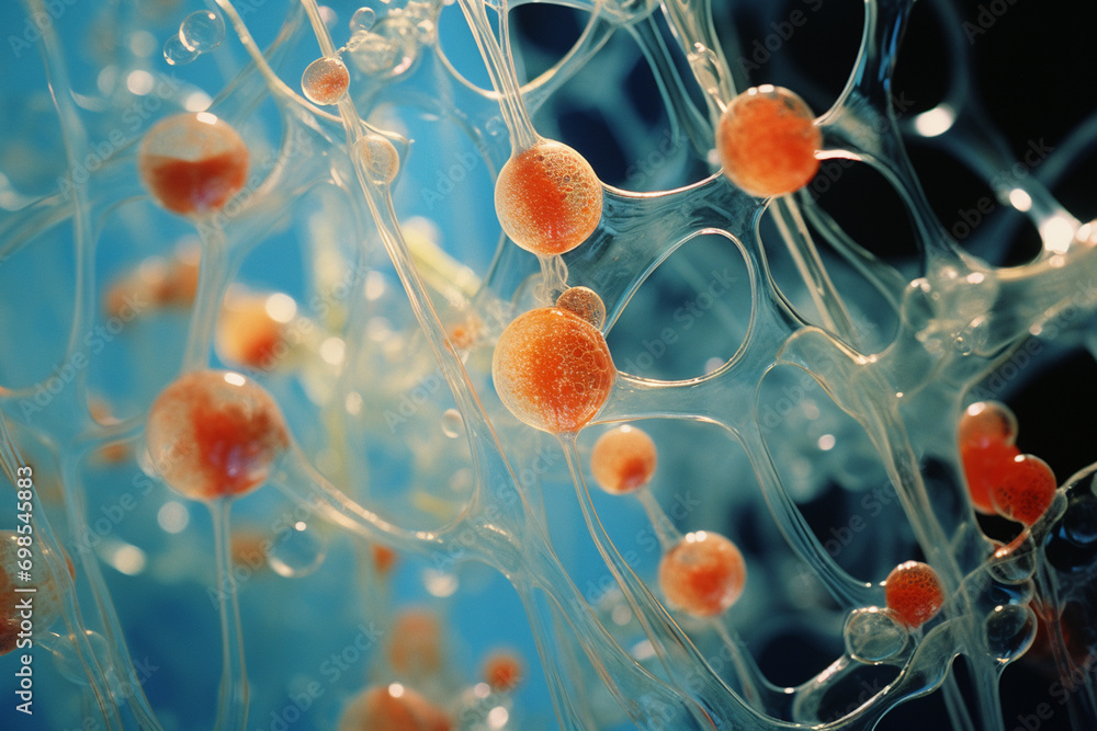 Poster An image representing the euphony of subcellular processes, where molecular interactions create a harmonious composition.