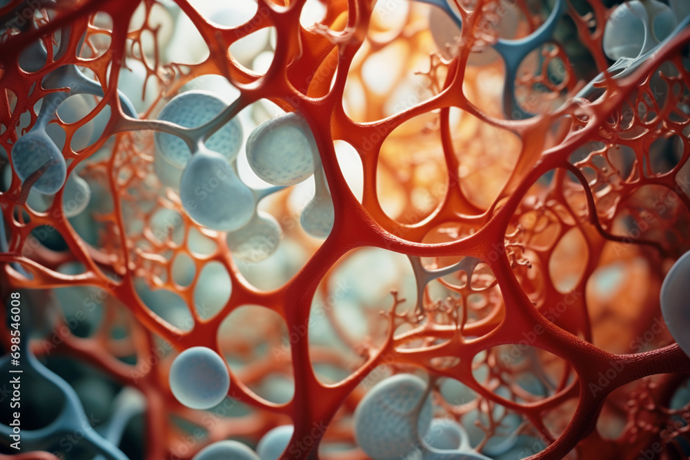 Poster An image representing the euphony of subcellular processes, where molecular interactions create a harmonious composition.