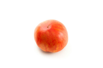 Pink tomato isolated on white background with clipping path. .