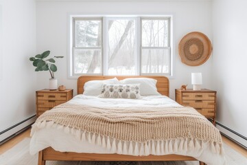 Minimalist modern bedroom interior