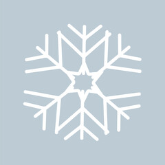 This is an illustration of a white snowflake. You can use it in your design for example gift card decoration.