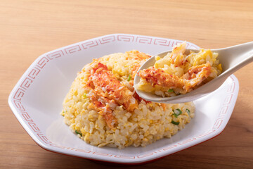 カニチャーハン　（花咲ガニ） © UMI