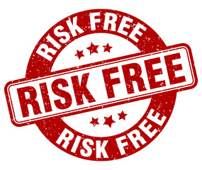 risk free stamp. risk free label. round grunge sign