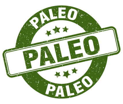 paleo stamp. paleo label. round grunge sign