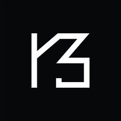 Y3 initials monogram logo and iconic symbol. Y3 alphanumeric vector logo symbol