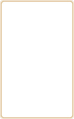 Decorative frame, vertical border template with 10 : 16 aspect ratio for 11:17 aspect ratio, svg cutout isolated.