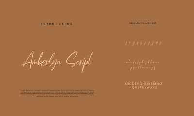 Signature Font Calligraphy Logotype Script Brush Font Type Font lettering handwritten

