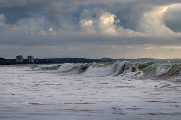 Morning in Maceió Brazilian Caribbean seen from the waves