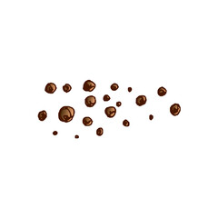 Organic food. Hand drawn colored vector sketch of peppercorns. Vintage illustration. Decorations for the menu. Engraved image.