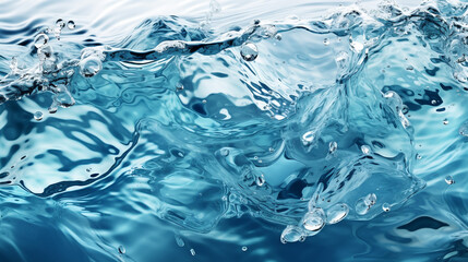 Blue water background. 