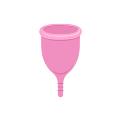 Menstrual cup, isolated on a white background - the theme of feminine hygiene. Vector illustration