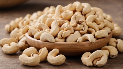 cashew nuts in a bowl on table