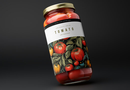 Tomato Jar Mockup Generated With AI