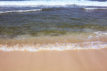 Beautiful beach with waves breaking on the rocks, Pacitan Klayer, East Java, Indonesia