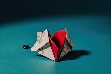 heart paper fortune teller
