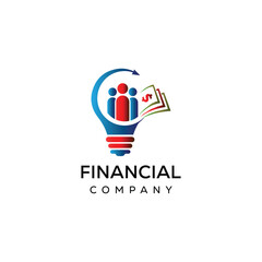 Financial Accounting  Logo With Money Symbol Template Vector Icon. finance logo, financial investment logo, business logo.