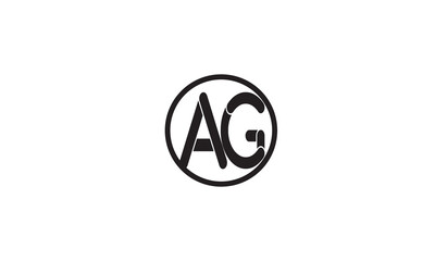 AG, GA , A , G, Abstract Letters Logo Monogram	