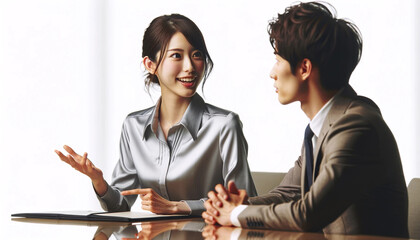 business people looking