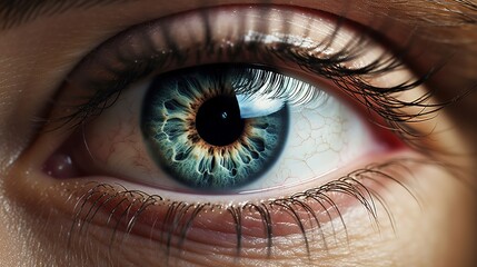 shot of a woman's eye