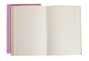 Copybook Mockup, Notebook on Office Desk with Copy Space for Text, Moleskin Template