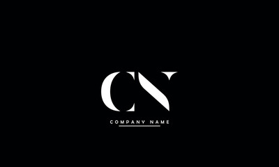 CN, NC, C, N Abstract Letters Logo Monogram