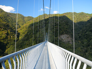 日本、宮崎県、綾町の照葉大吊橋