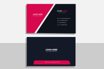 business card template. Creative and Clean Business Card Template.Vector design formal red modern business card.Set of modern business card print templates.



