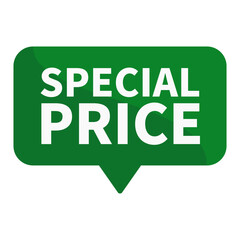 Special Price In Green Rectangle Shape For Sale Promotion Business Marketing Social Media Information
