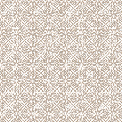 Seamless ceramic tile with colorful patchwork. Vintage multicolor pattern in turkish style. Endless pattern can be used for ceramic tile, wallpaper, linoleum, textile, web page background. Vector