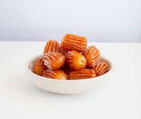 Traditional Turkish fried sweets lokma - 698580202