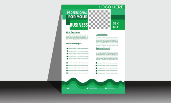 
Professional Modern  Business Flyer Design Template Brochure Cover 

