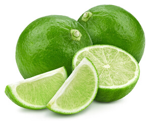 Lime isolated on white background