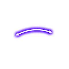 Neon Doubble Arrow Decoration Svg File.  Purple Neon Double Arrow Element