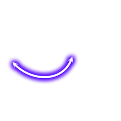 Neon Doubble Arrow Decoration Svg File.  Purple Neon Double Arrow Element