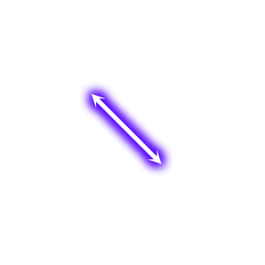 Neon Doubble Arrow Decoration Svg File.  Purple Neon Double Arrow Element