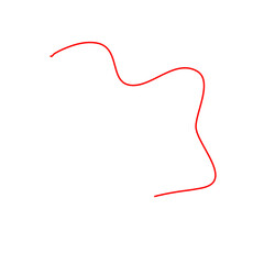 Thread Illustration. Red Thread Illustration 