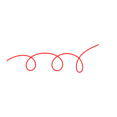 Thread Illustration. Red Thread Illustration 