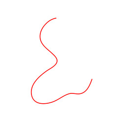 Thread Illustration. Red Thread Illustration 