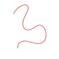 Thread Illustration. Red Thread Illustration 