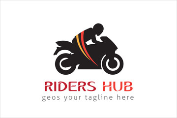 riders hub logo design