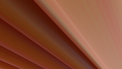 Orange pop overlapping strips Bezier curve Calm Elegant Modern 3D Rendering abstract background