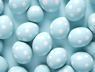 Abstract background with pastel blue easter eggs
