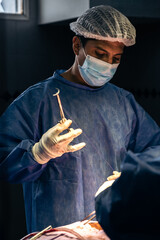 Latin surgeon in surgery