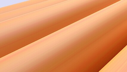 Orange pop overlapping strips Chic contemporary art Elegant Modern 3D Rendering abstract background
