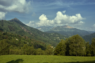 Obraz premium Panorama of the Lombardy pre-Alps.