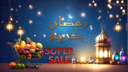 ramadan super sale flyer template