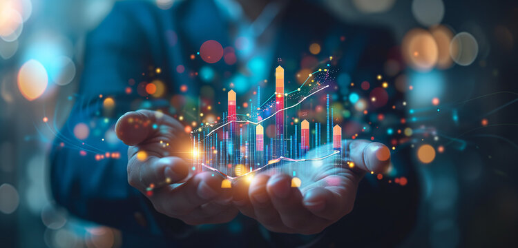 Technologie und Finanzen, futuristisch