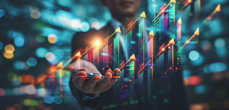 Technologie und Finanzen, futuristisch