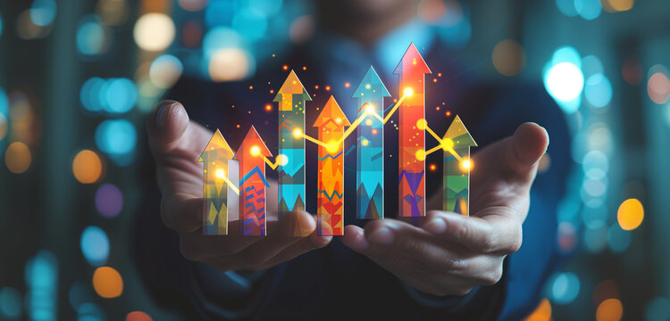 Technologie und Finanzen, futuristisch